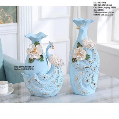 CẶP BÌNH CHIM CÔNG
